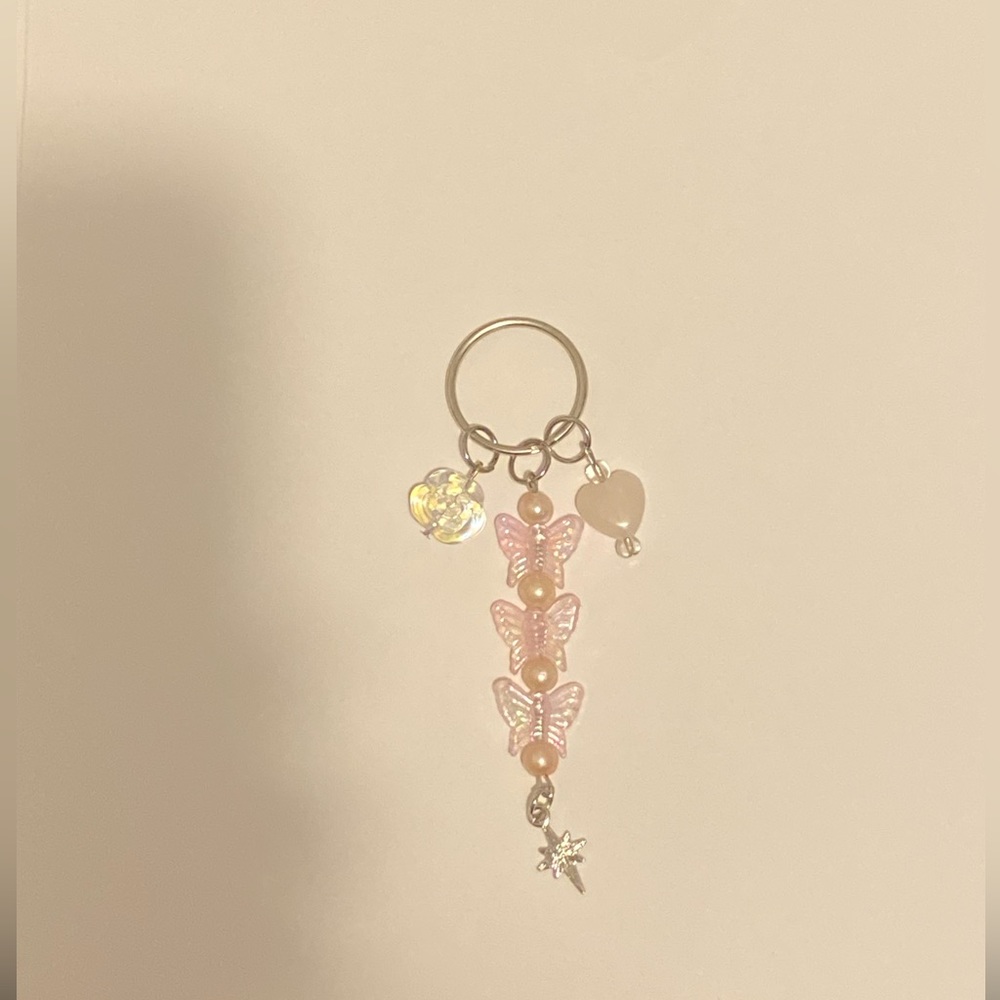 Rose Quartz Keychain